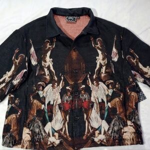 NWT Rebel Vengeance Fall of the Rebel Angels Tapestry Jacket Steampunk Gothic L